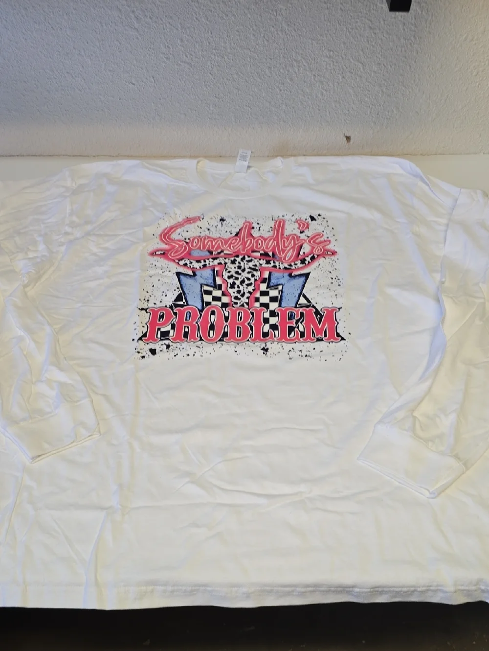 Tultex White Crewneck T-Shirt Custom Made - Picture 1 of 4